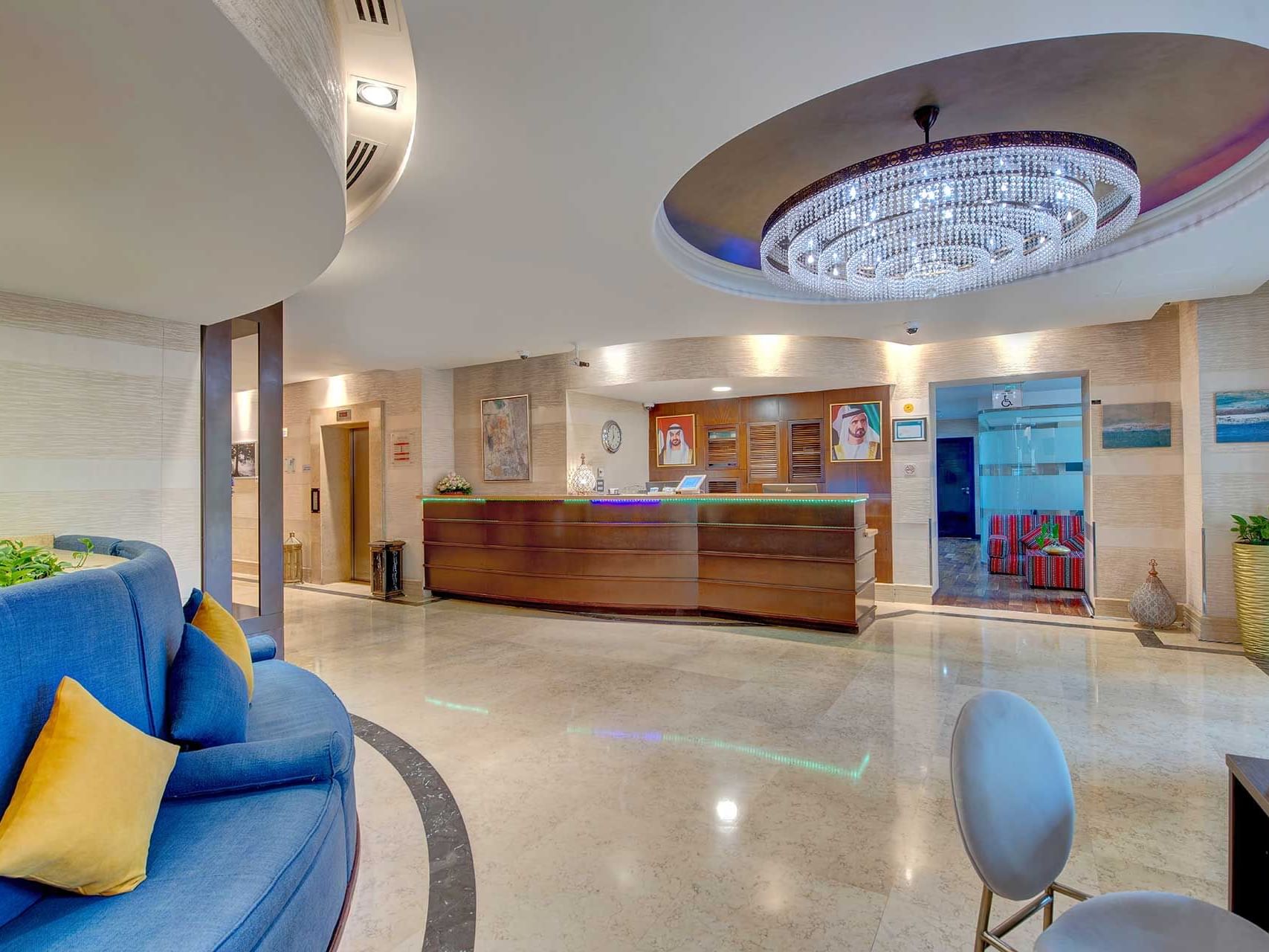 Reception at Suha JBR Hotel Apartments