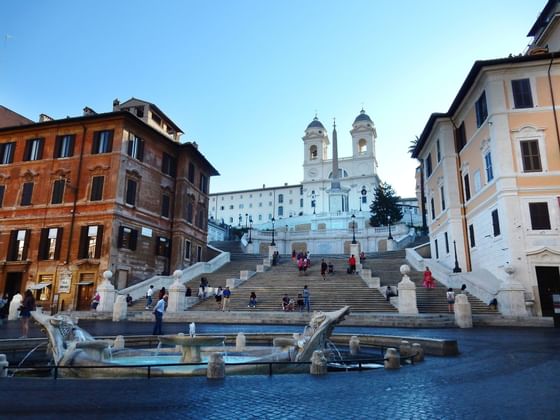 The exterior of a historical place near Residenza Frattina