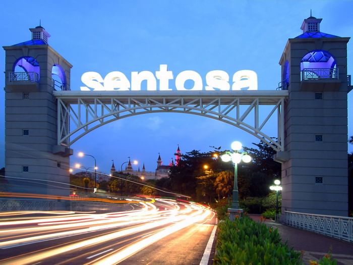 Letter signage of Sentosa Island near Momentus Hotel Alexandra