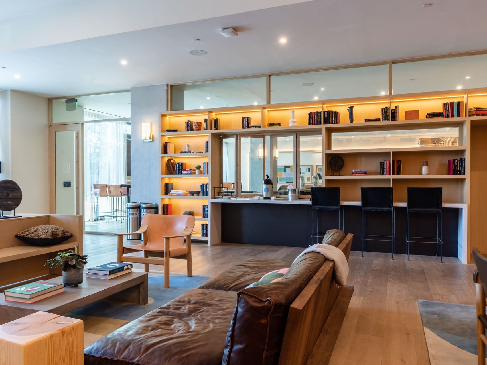 Interior of Coffee Bar area at Austin Condo Hotel