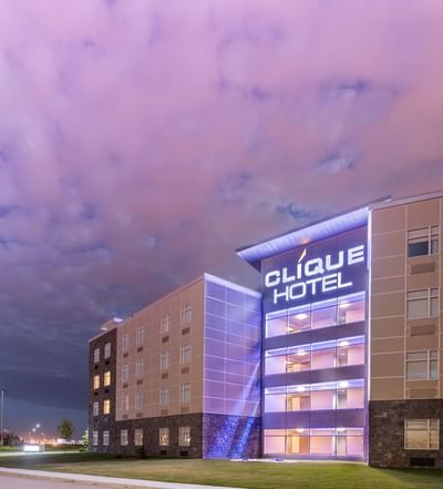 Exterior view of the hotel at Hotel Clique Calgary Airport