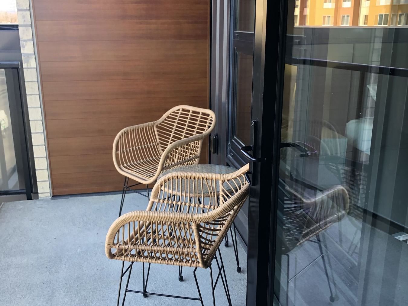 porch with two chairs