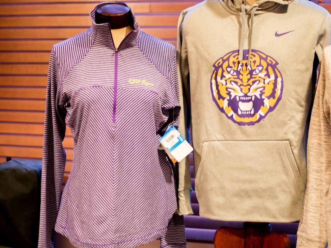 LSU swag at Cook Hotel gift shop