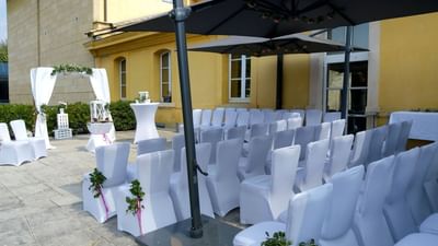 Terrasse Salon Espace - Mariage Laique
