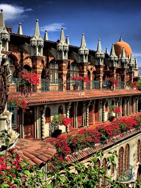 Mission Inn Spanish Wing with Blooms
