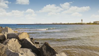 ocean and jetty