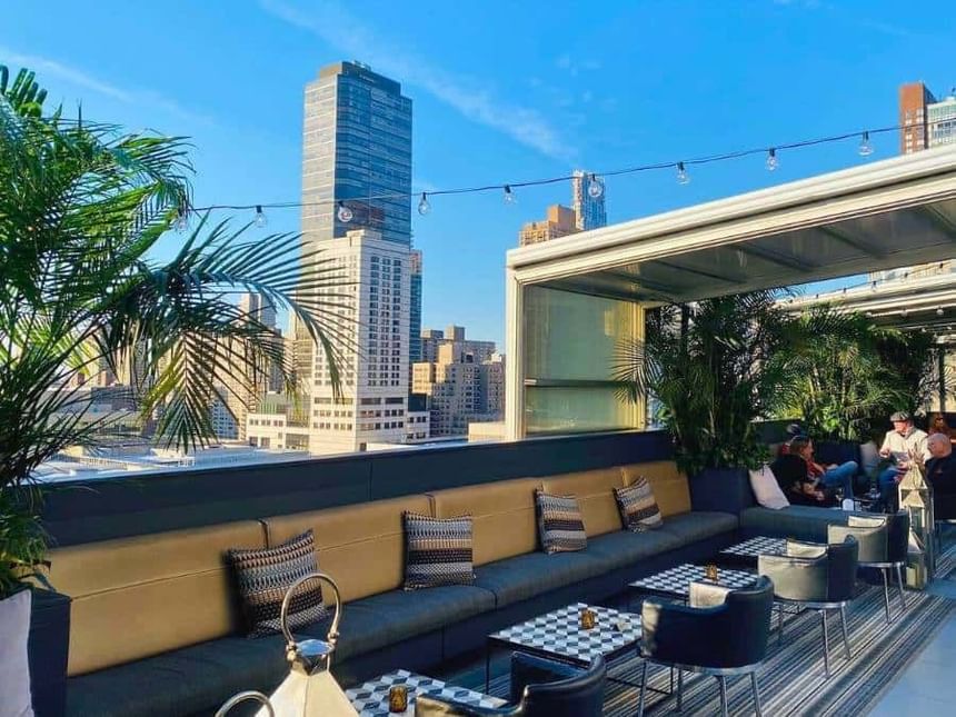 the empire rooftop bar terrace in summer