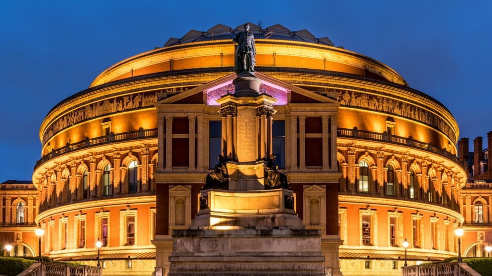 Exterior view of Royal Albert Hall near The Londoner Hotel