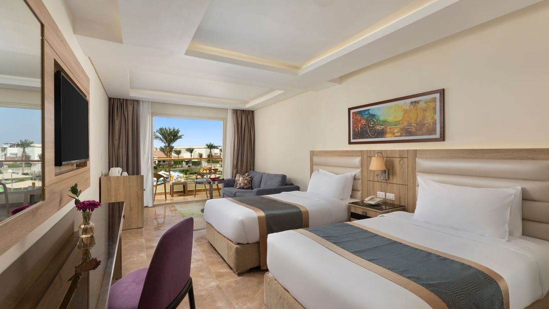 Pool View Deluxe Room at Pickalbatros Dana Beach Resort in Hurghada