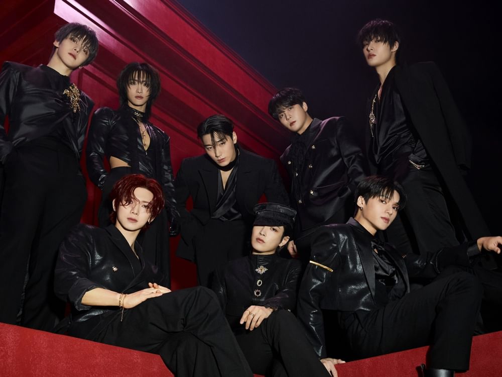 Group of men in black attire for ATEEZ - In Your Fantasy Tour 2026.