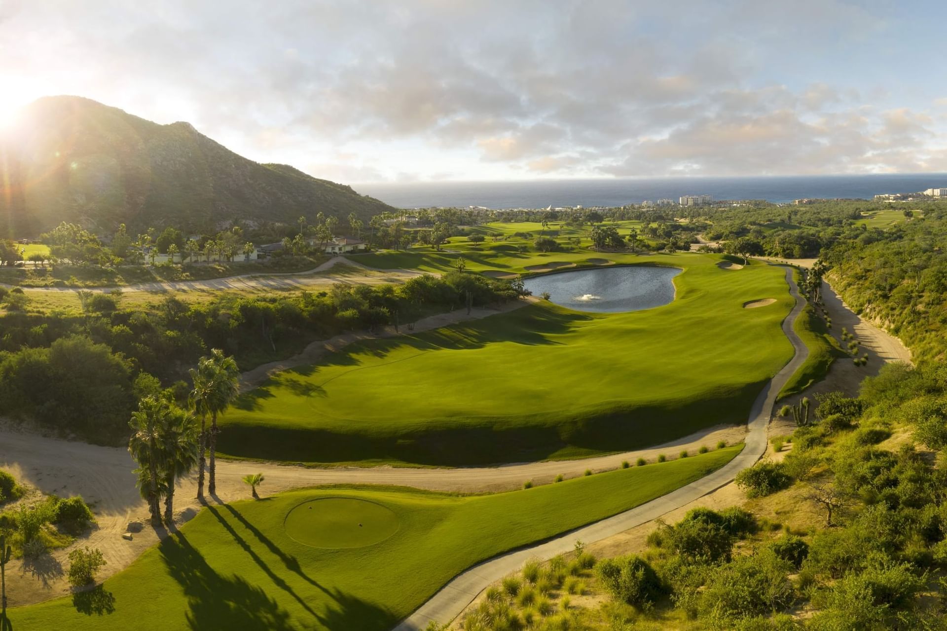 Landscape view of the golf course at Marquis Los Cabos Resort