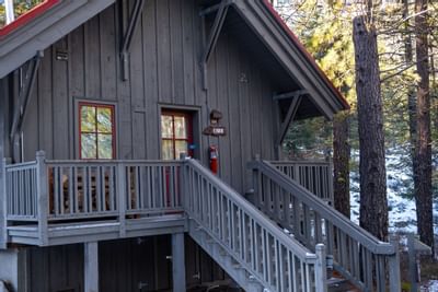 Exterior view of a room entrance at Sleeping Lady Mountain