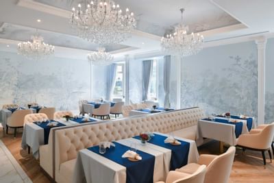 interior view by day of primavera restaurant at Al Aziziyah Bout