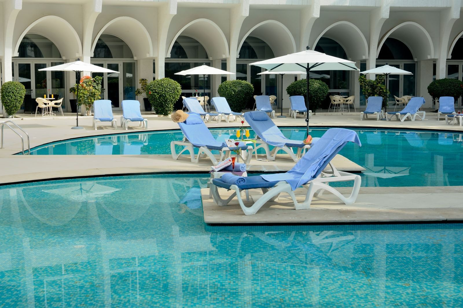 Pool at Kenzi Solazur Hotel in Tangier, Morocco