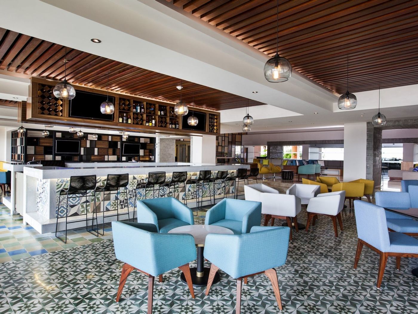 Interior of the Lobby Bar at Grand Fiesta Americana