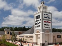 Exterior View of Merrimack Premium Outlets near Westford Regency