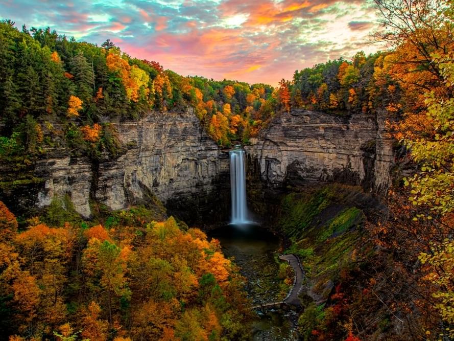 Taughannock Falls in Autumn