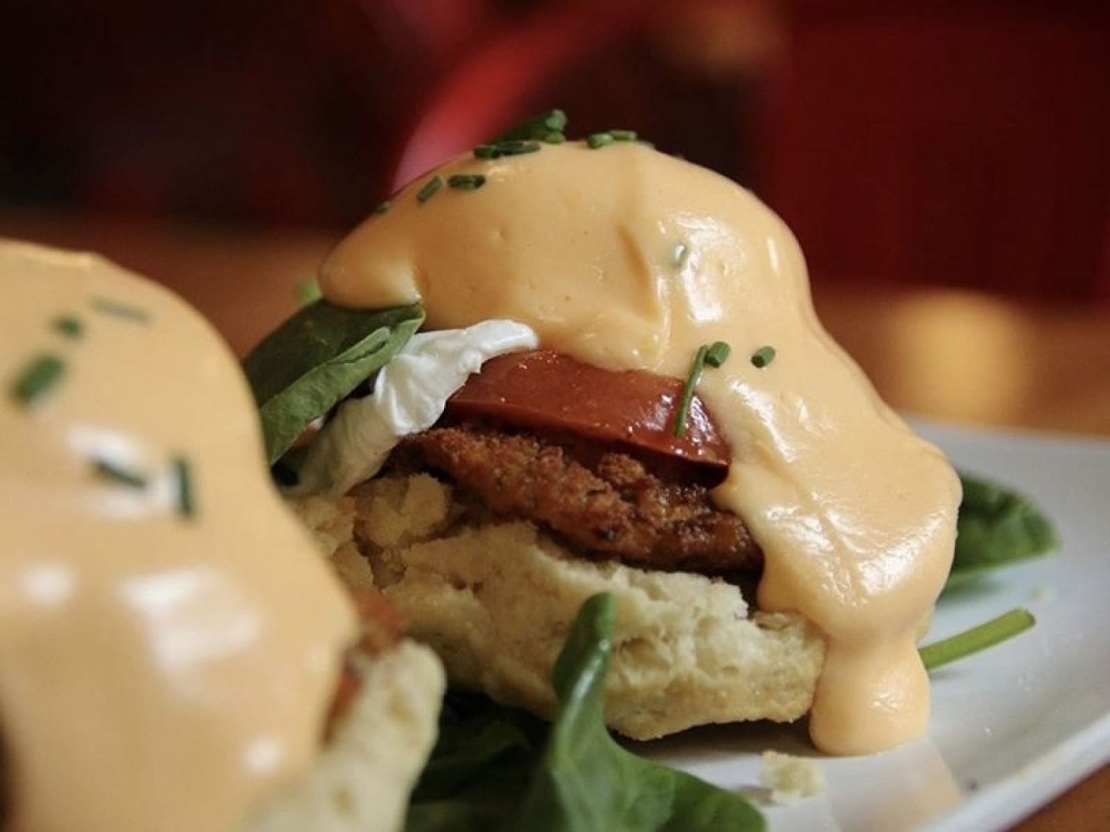 A dish served at The Ruby Slipper near St. James Hotel