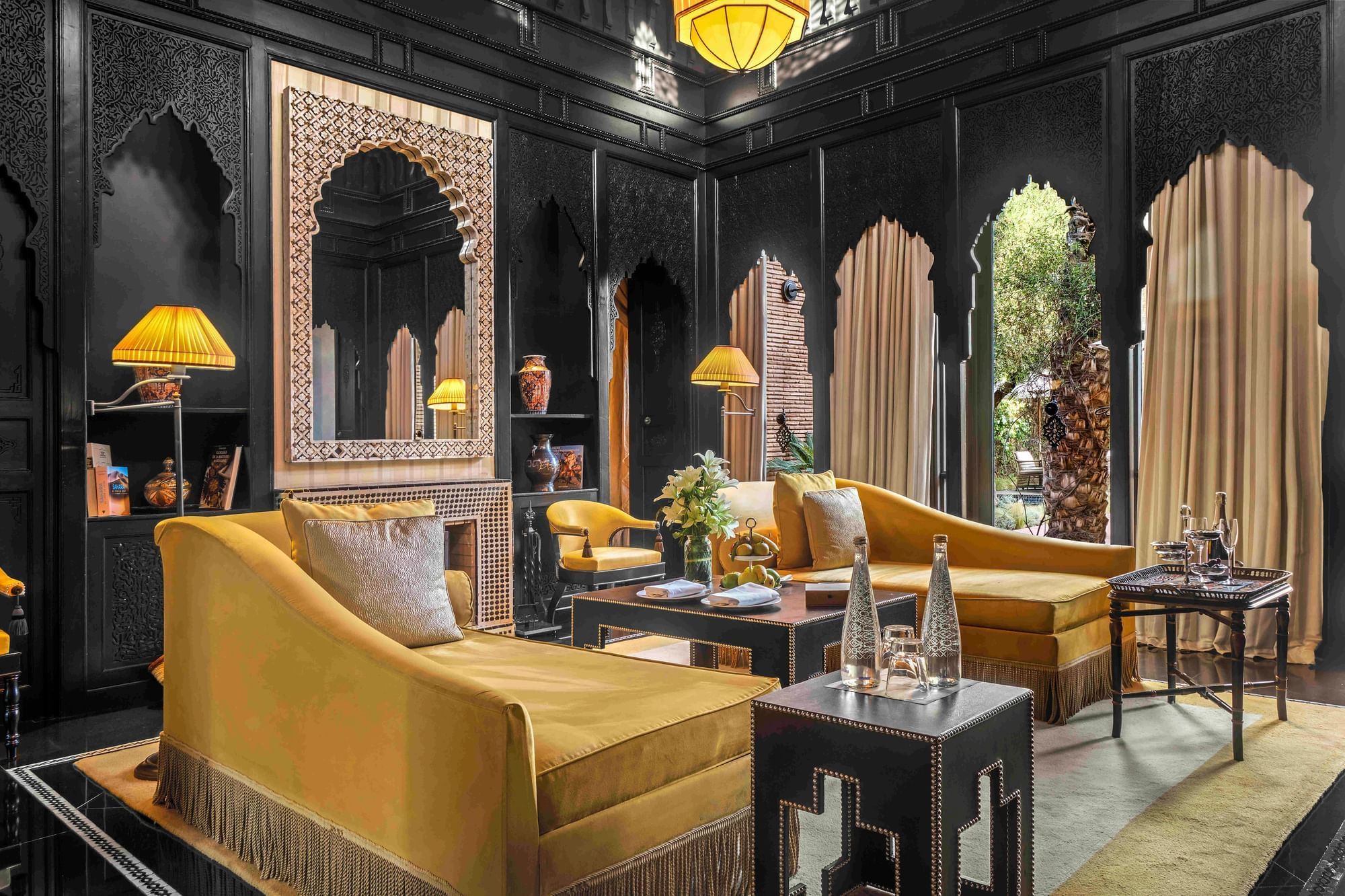 Luxury lounge area in One Bedroom Villa at Selman Marrakech