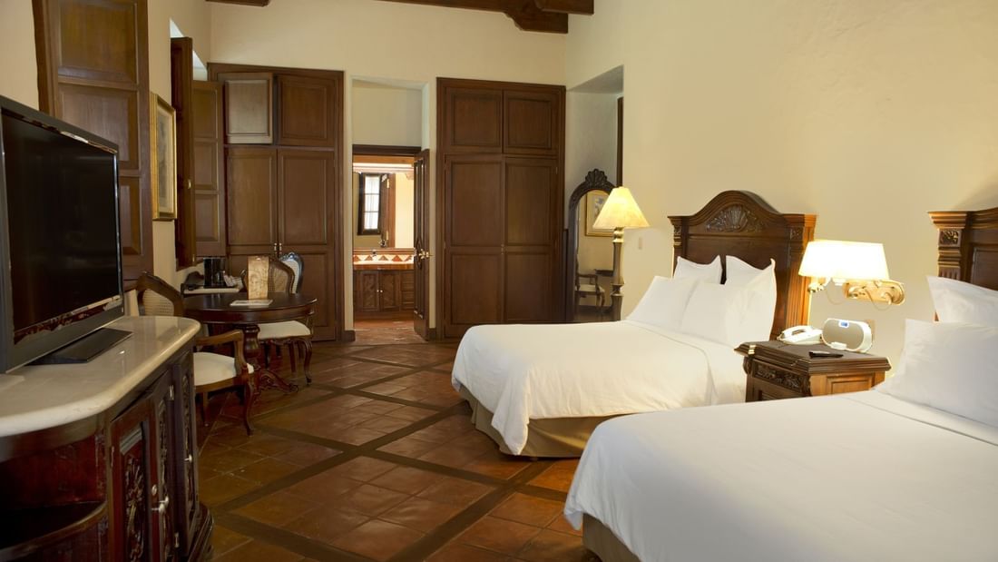 2 Double beds in Junior Suite, FA Hacienda SA El Puente 