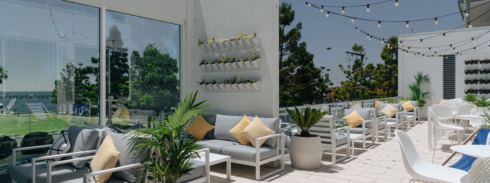 Novotel's Terrace Bar overlooking the waterfront