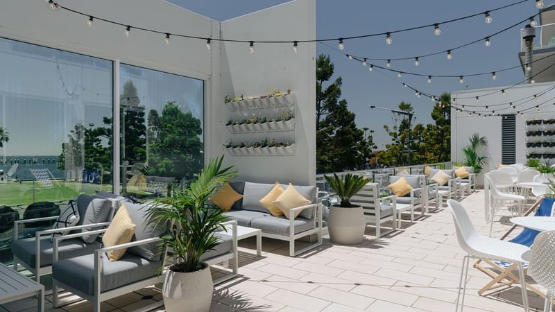 Novotel's Terrace Bar overlooking the waterfront