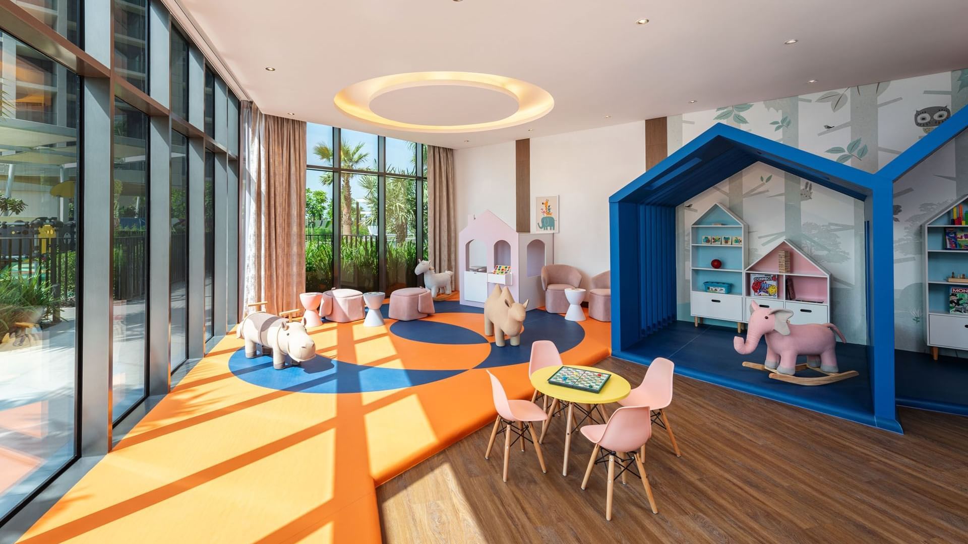 The soft play area in Kids’ Club at DAMAC Maison Aykon City Hotel Apartments