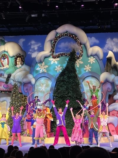 To celebrate the holidays in theme park style, be sure to catch a performance of “The Grinchmas Who-liday Spectacular” in Universal Orlando’s Islands of Adventure. 