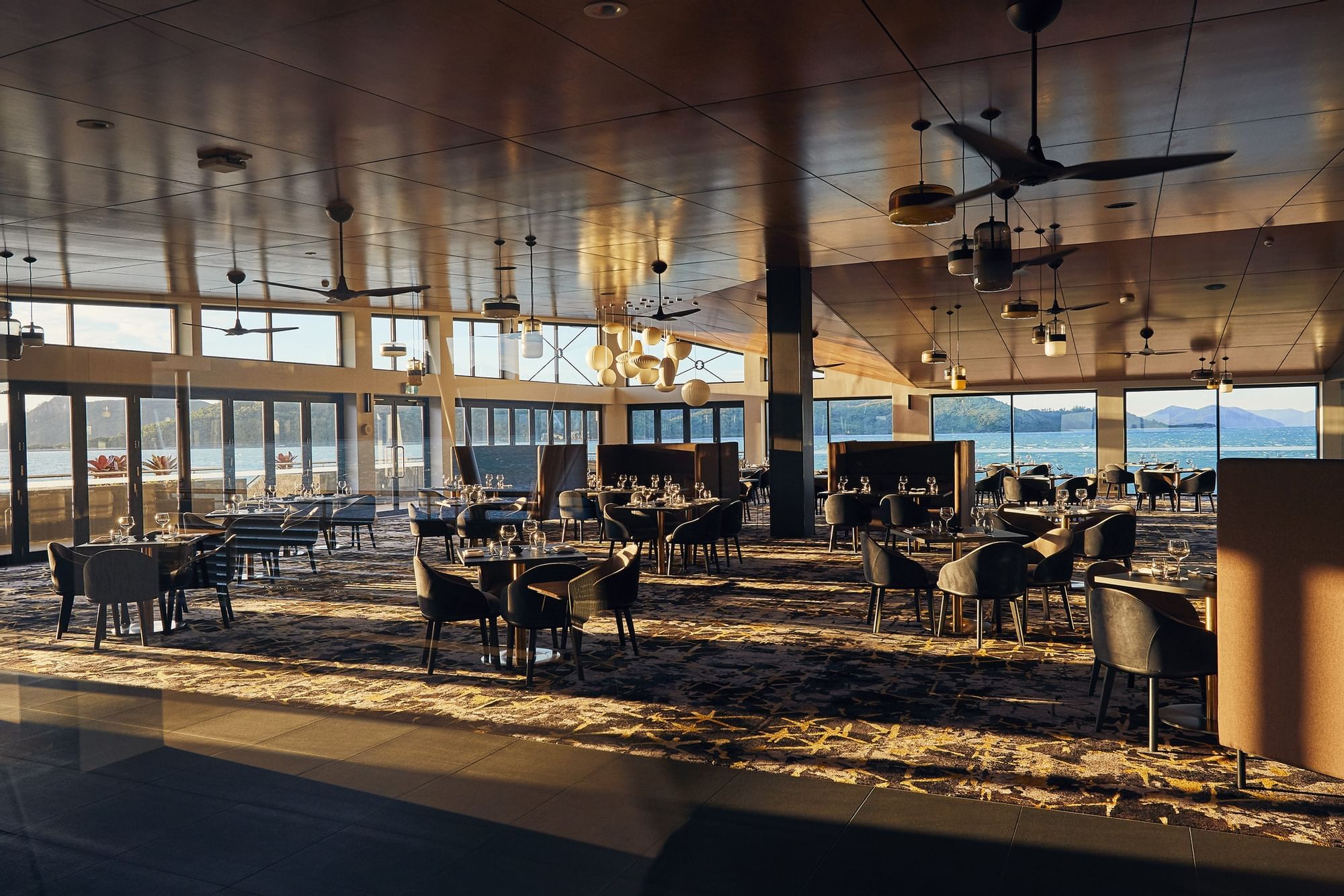 Infinity Restaurant dining area at Daydream Island Resort