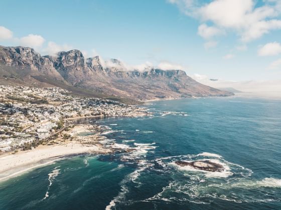 aerial view of Cape Town beaches