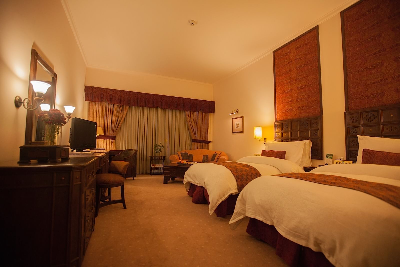 Interior of a Room with 2 beds at Islamabad Serena Hotel