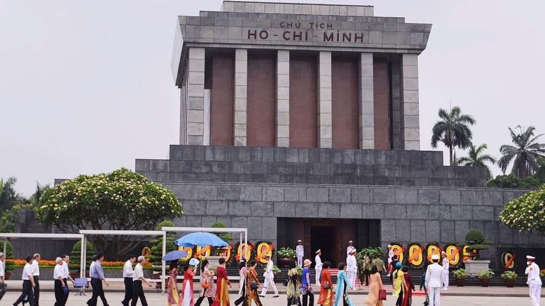 Exterior view of Ho Chi Minh's Mausoleum of Literature near Sunway Hotel Hanoi