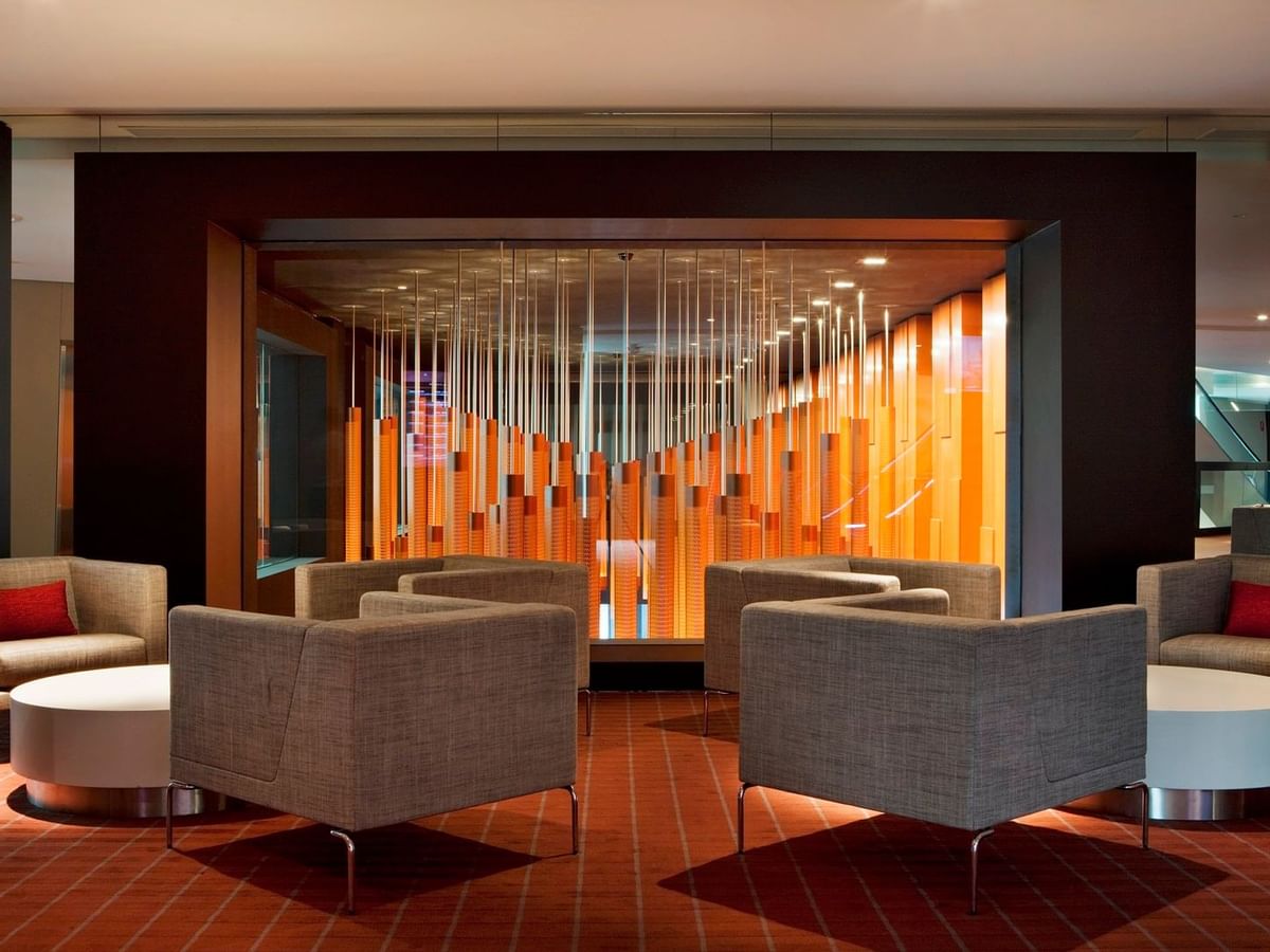 Seating area in Conference Centre at Crown Hotel Melbourne