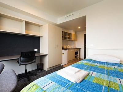 55 Symonds Street_Studio Double Deluxe Bed