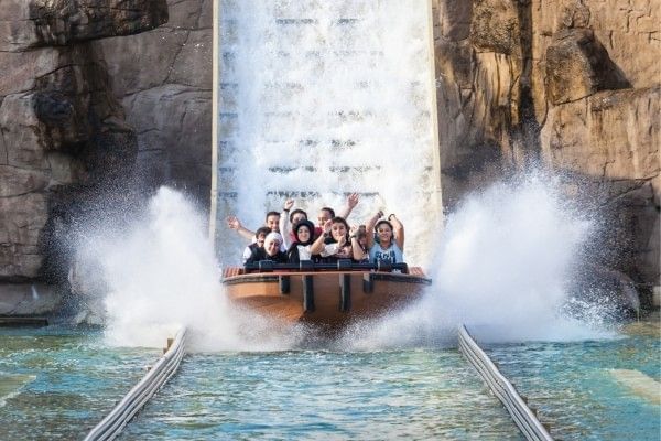 Water Slide at Thorpe Park Surrey.