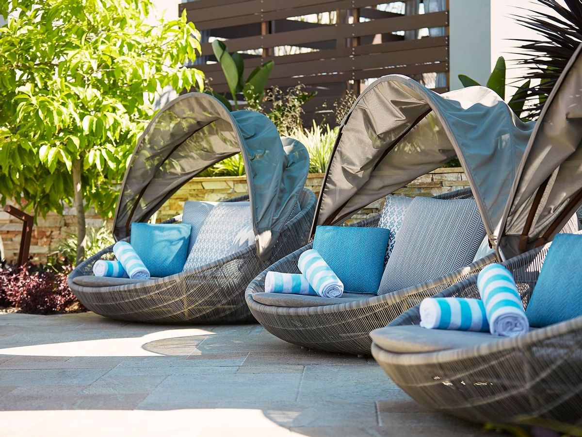 Pool chairs by the Pool & The Enclave at Crown Hotel Perth