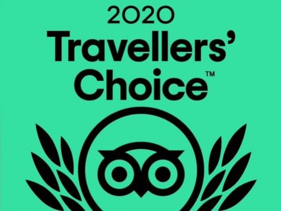 Travellers' Choice award by TripAdvisor at Chatrium Hotel 