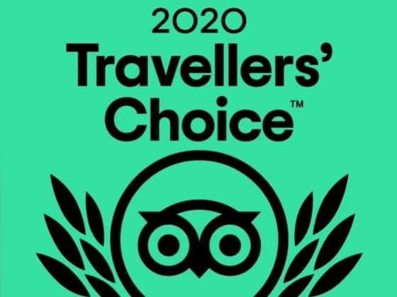 Travellers' Choice award by TripAdvisor at Chatrium Hotel