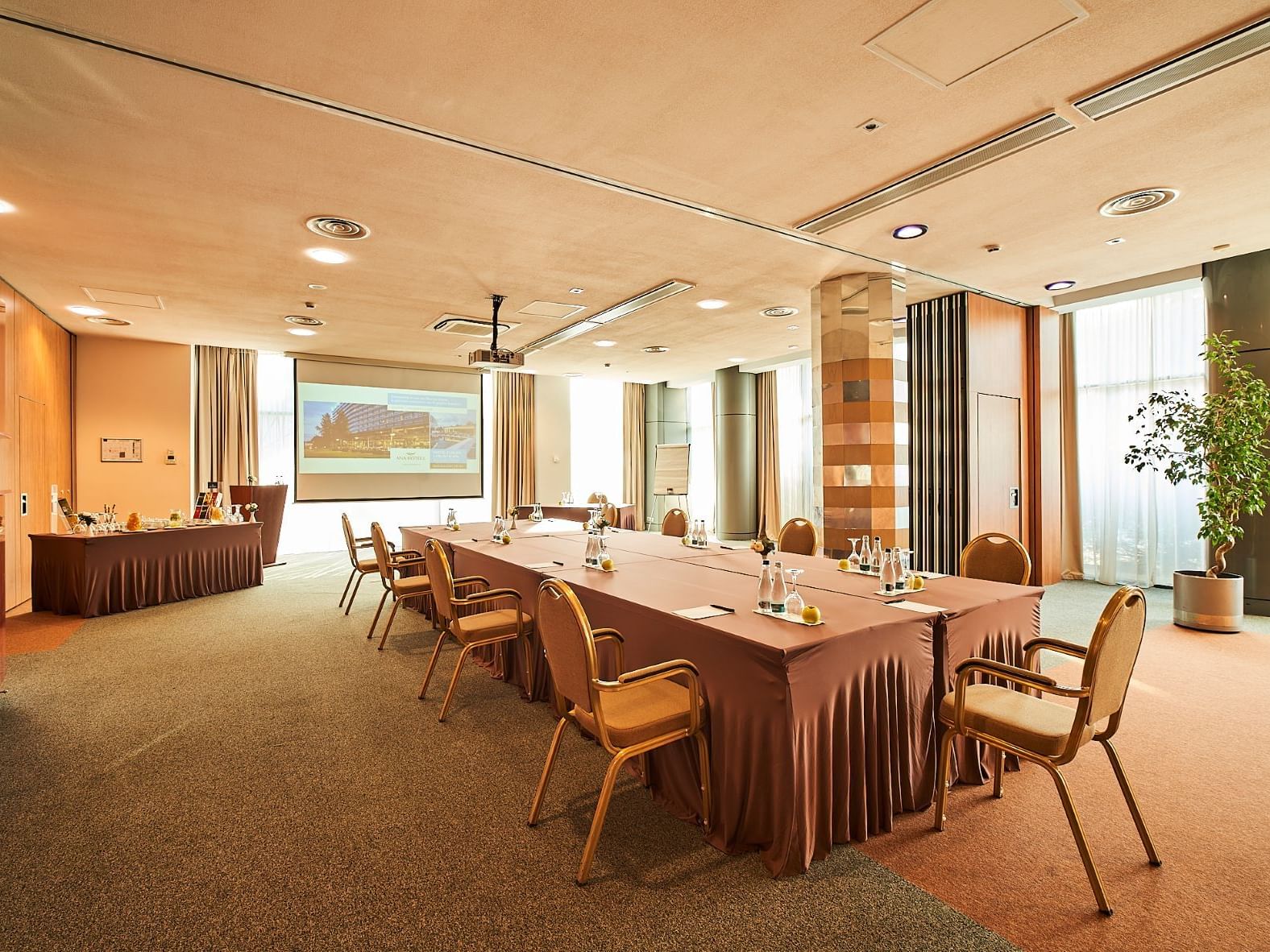 Conference set-up in Atena Medeea Urania at Ana Hotels Europa