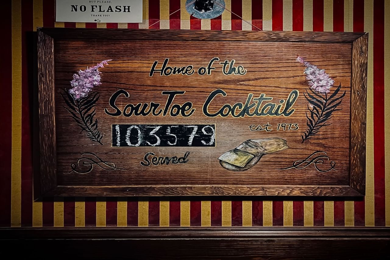 SourToe Cocktail signage