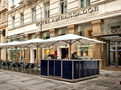 Terrace at Ambassador Hotel in Vienna