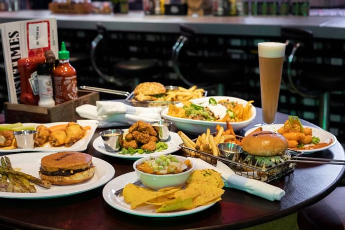 Fast food dishes served at Clevelander South Beach