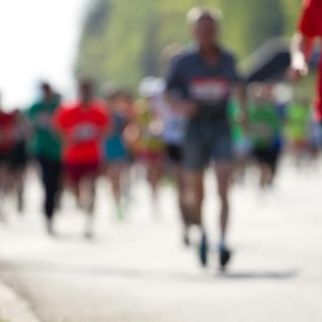 Runners in motion during The Lexicon Bracknell Half Marathon.
