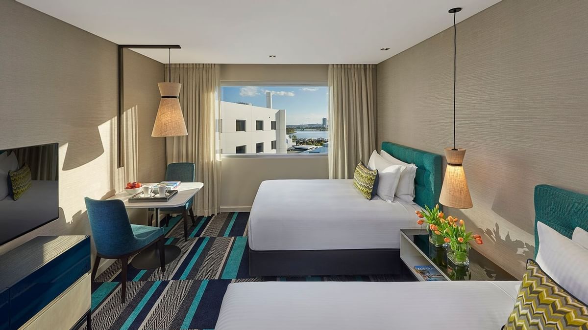 Two Beds & furniture in Superior Twin at Crown Hotel Perth