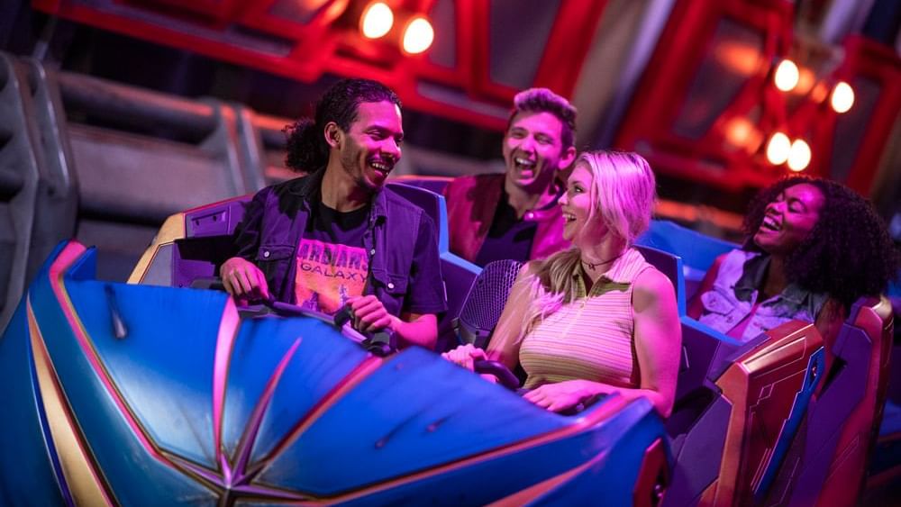 People enjoying Galaxy Ride at Walt Disney World’s EPCOT near Lake Buena Vista Resort Village & Spa