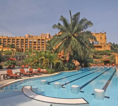 Landscape view of The Pool Bar at Kampala Serena Hotel 