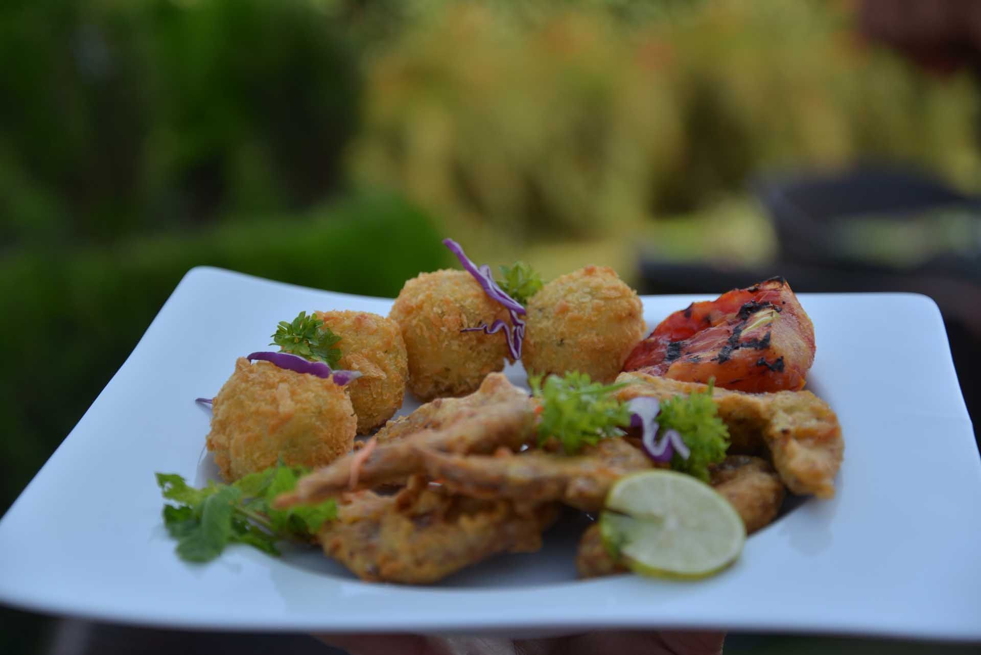 Close up on a dish served at Islamabad Serena Hotel