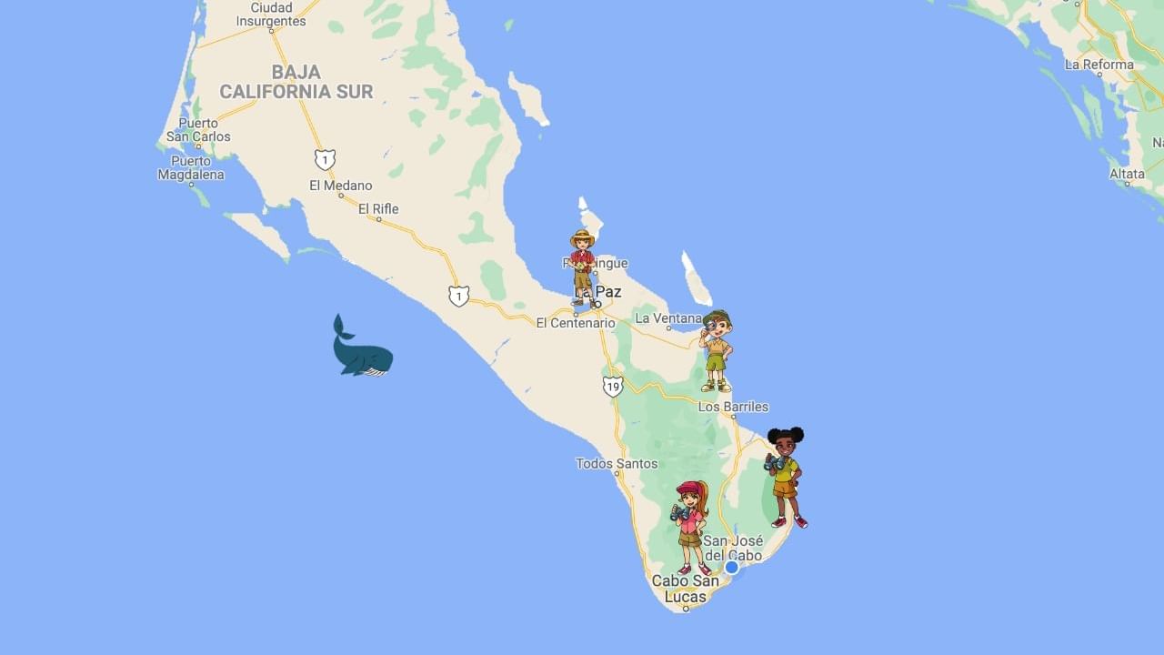 Cabos location on the map of Casa Dorada Los Cabos