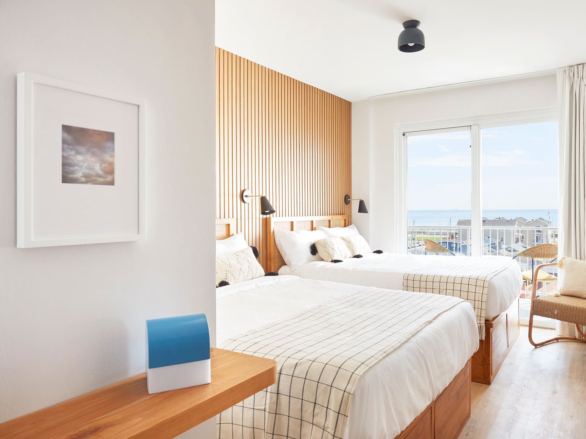 Deluxe Two Queen Ocean View with Terrace at The Rockaway Hotel