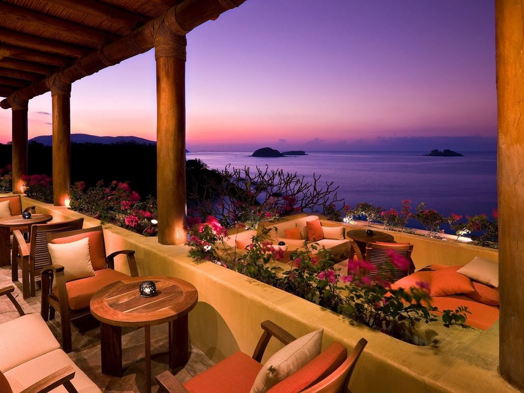 Open dining area in Terrace Bar at Cala de Mar Resort